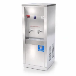 ตู้กดน้ำเย็นสแตนเลส 2 ก๊อก MAXCOOL MC-2PW สำหรับสำนักงาน โรงเรียน และองค์กร