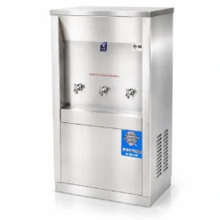 ตู้กดน้ำเย็นสแตนเลส MAXCOOL รุ่น MC-3PW และ เครื่องทำน้ำเย็นสแตนเลส 3 ก๊อก