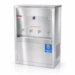 ตู้กดน้ำเย็นสแตนเลส MAXCOOL รุ่น MC-4P และ เครื่องทำน้ำเย็นสแตนเลส 4 ก๊อก