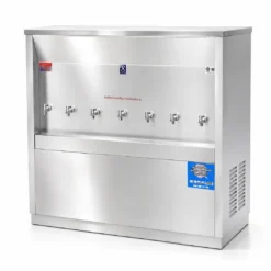 ตู้กดน้ำเย็นสแตนเลส MAXCOOL รุ่น MC-7P และ เครื่องทำน้ำเย็นสแตนเลส 7 ก๊อก