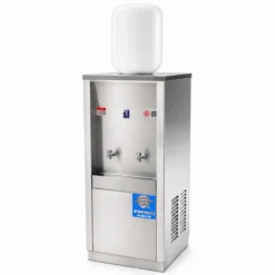 ตู้กดน้ำเย็นสแตนเลส MAXCOOL แบบขวดคว่ำ 1 ใบ 2 ก๊อก รุ่น MC-2PW-1