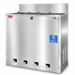 ตู้กดน้ำเย็นสแตนเลส MAXCOOL ระบบปิด เท้าเหยียบ ก๊อกน้ำพุ 4 ก๊อก รุ่น MC-RF04