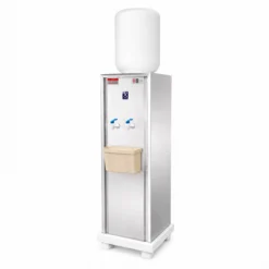 ตู้กดน้ำเย็นสแตนเลส MAXCOOL แบบขวดคว่ำ 1 ใบ 2 ก๊อก รุ่น OTH-STD