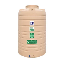 ถังเก็บน้ำ Duangsiri 1500 ลิตร รุ่น DS1500CM ถังน้ำ PE Food Grade กัน UV สีครีม