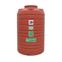 ถังเก็บน้ำ Duangsiri 1500 ลิตร รุ่น GNDS1500RE สีแกรนิตแดง ทึบแสง กันตะไคร่