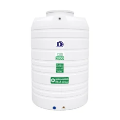 ถังเก็บน้ำ Duangsiri 2000 ลิตร รุ่น DS2000WH ถังน้ำ PE Food Grade กัน UV สีขาว