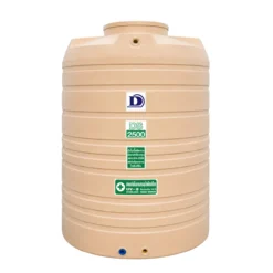 ถังเก็บน้ำ Duangsiri 2500 ลิตร รุ่น DS2500CM ถังน้ำ PE Food Grade กัน UV สีครีม