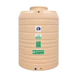 ถังเก็บน้ำ Duangsiri 3000 ลิตร รุ่น DS3000CM ถังน้ำ PE Food Grade กัน UV สีครีม