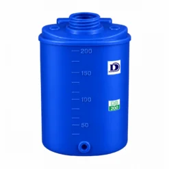 ถังเก็บน้ำ Duangsiri DS200BL ถังน้ำ PE Food Grade UV8 สีน้ำเงิน