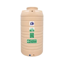 ถังเก็บน้ำ Duangsiri DS750 750 ลิตร ตัวถังทึบแสง สีครีม