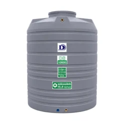 ถังเก็บน้ำ Duangsiri รุ่น DS10000GY ถังน้ำ PE Food Grade กัน UV8 สีเทา