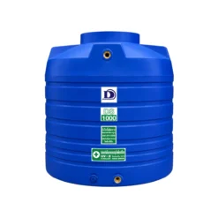 ถังเก็บน้ำ Duangsiri รุ่น DS1000shortBL สีน้ำเงิน ถังน้ำ PE Food Grade กัน UV