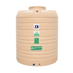 ถังเก็บน้ำ Duangsiri รุ่น DS8000CM ถังน้ำ PE Food Grade กัน UV สีครีม