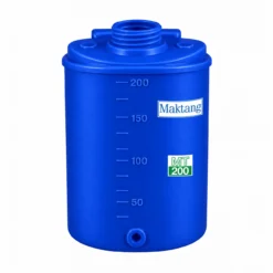 ถังเก็บน้ำ Maktang 200 ลิตร รุ่น MT200 ถังน้ำ PE Food Grade กัน UV สีน้ำเงิน