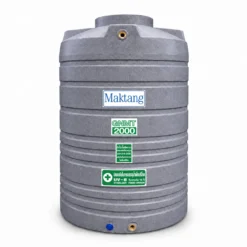ถังเก็บน้ำ Maktang 2000 ลิตร รุ่น GNMT2000GY สีเทา ลายแกรนิต ทึบแสง กันตะไคร่