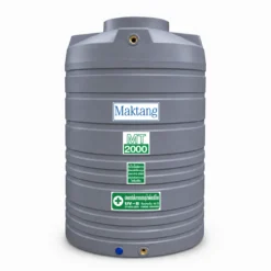 ถังเก็บน้ำ Maktang 2000 ลิตร สีเทารุ่น MT2000GY ถังน้ำ PE Food Grade กัน UV