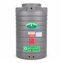 ถังเก็บน้ำ-WORLD-GN-1000WD-สีเทาลายแกรนิต-ตัวถังทึบแสงป้องกันตะไคร่