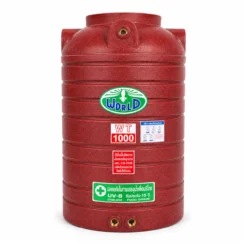 ถังเก็บน้ำ-WORLD-GN-1000WD-สีแดงลายแกรนิต-ตัวถังทึบแสงป้องกันตะไคร่