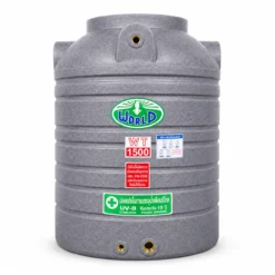 ถังเก็บน้ำ-WORLD-GN-1500WD-สีเทาลายแกรนิต-ตัวถังทึบแสงป้องกันตะไคร่