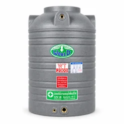 ถังเก็บน้ำ-WORLD-GN-2000WD-สีเทาลายแกรนิต-ตัวถังทึบแสงป้องกันตะไคร่