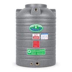 ถังเก็บน้ำ-WORLD-GN-2500WD-สีเทาลายแกรนิต-ตัวถังทึบแสงป้องกันตะไคร่