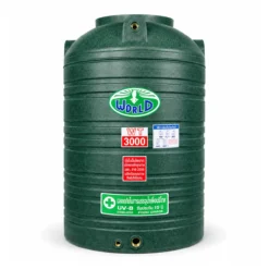 ถังเก็บน้ำ-WORLD-GN-3000WD-สีเขียวลายแกรนิต-ตัวถังทึบแสงป้องกันตะไคร่