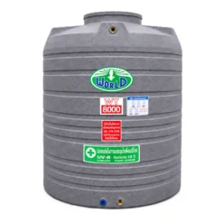 ถังเก็บน้ำ-WORLD-GN-8000WD-สีเทาลายแกรนิต-ตัวถังทึบแสงป้องกันตะไคร่