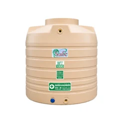 ถังเก็บน้ำทรงเตี้ย-SAFE-WT1000short-สีครีม-Food-Grade-100-พร้อม-UV8