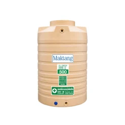 ถังเก็บน้ำบนดิน Maktang รุ่น MT500 ทรงกระบอก สีครีม