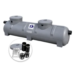 ถังบำบัดน้ำเสีย Dunagsiri 1000 ลิตร รุ่น DSST1000CS ทรงแคปซูล แบบไร้อากาศ ของแถม