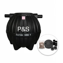 ถังบำบัดน้ำเสีย-PS-1000-ลิตร-รุ่น-PSST1000B-PE-สีดำ-แบบไร้อากาศ-พร้อมของแถม