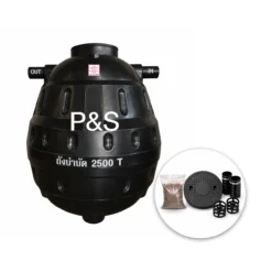 ถังบำบัดน้ำเสีย-PS-2500-ลิตร-รุ่น-PSST2500-PE-สีดำ-แบบไร้อากาศ-พร้อมของแถม
