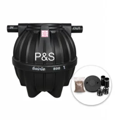 ถังบำบัดน้ำเสีย-PS-800-ลิตร-รุ่น-PSST800B-PE-สีดำ-แบบไร้อากาศ-พร้อมของแถม
